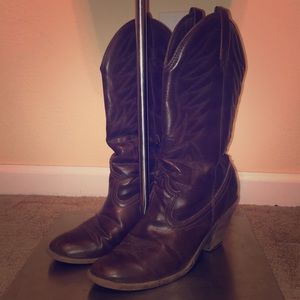 Xhilaration Cowgirl Dark Brown boots
